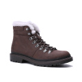 Designer Fur Winter Ankle High Cut Brown Boots For Men Outdoor